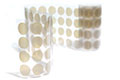 High-Density Teflon tape w/ silicone adhesive, .75" diameter discs