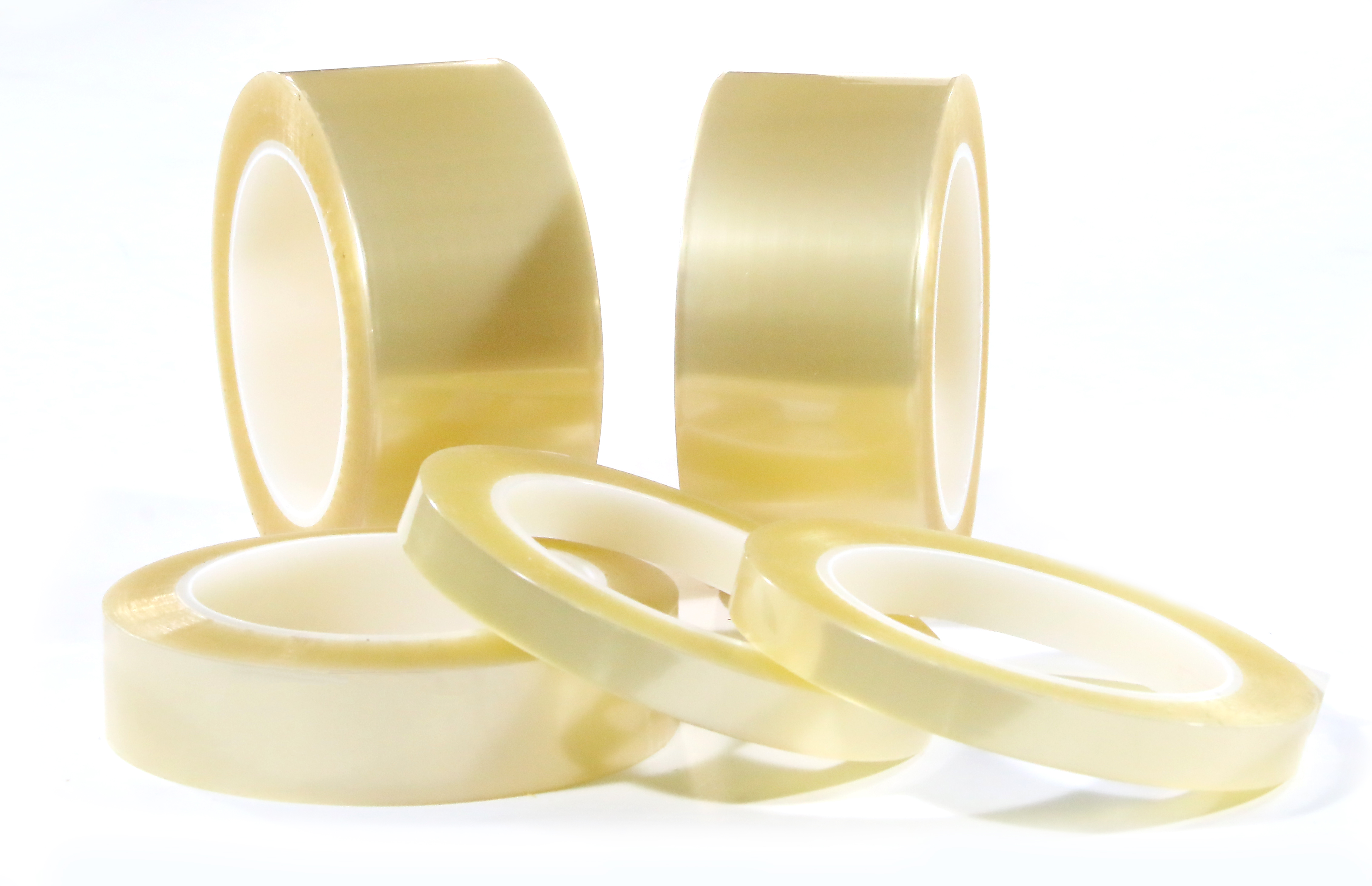 Amber 1/2 Width Maxi Adhesive Products Inc. 1/2 Width Maxi 828K Kapton Premium Grade Polyamide Film Tape with 1.5 mil Silicone Adhesive 2.5 mil Thick 36 yds Length 